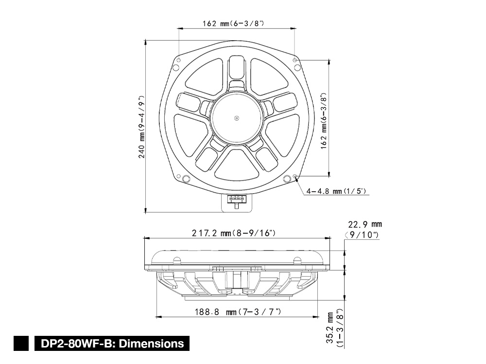 Set zvučnika ALPINE SPC-2045ABMW-HR (4.5" Premium Sound System for BMW-HiFi RAM -SA676)-5