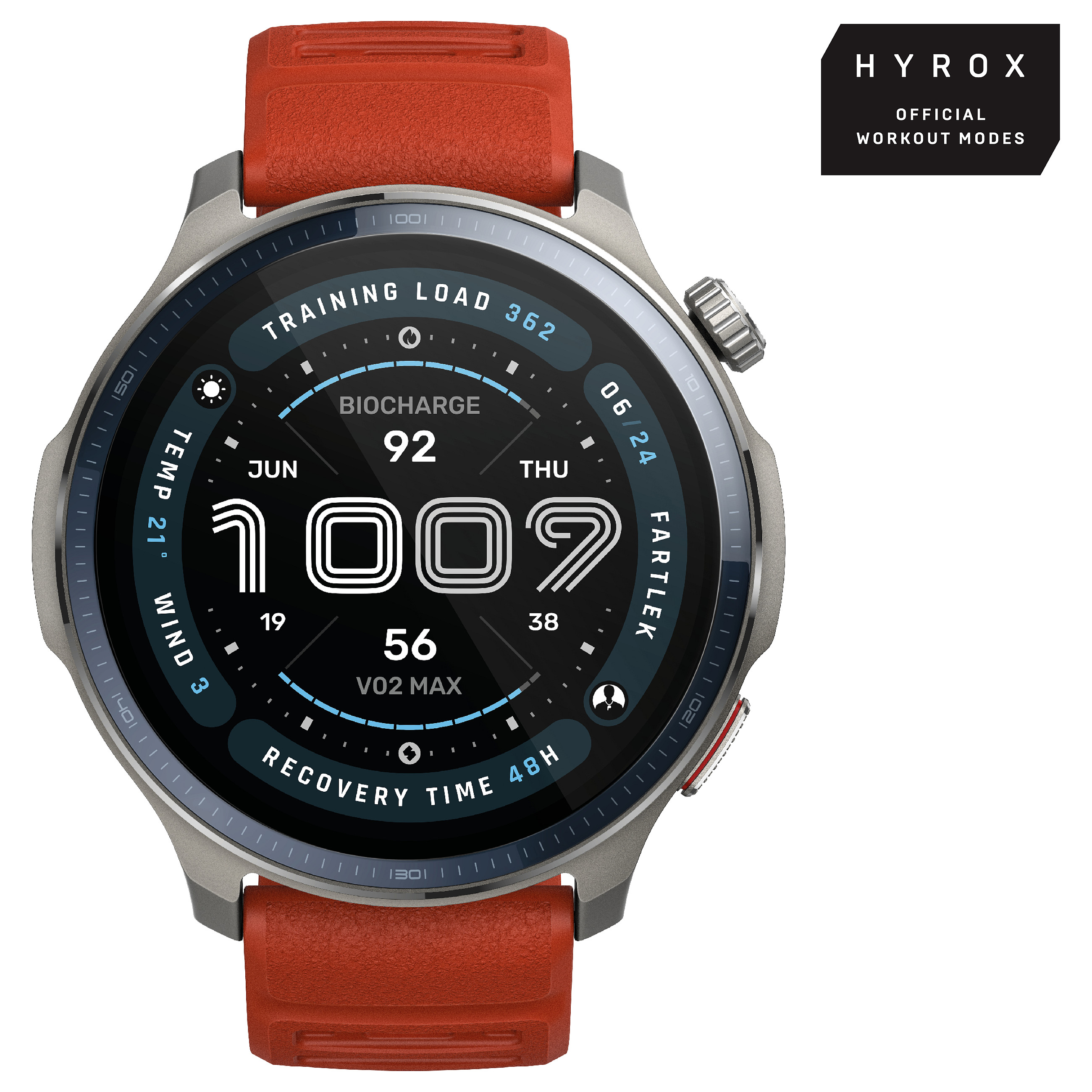 Pametni sat AMAZFIT BALANCE 2 NFC, Black Leather/RED Silicon-7
