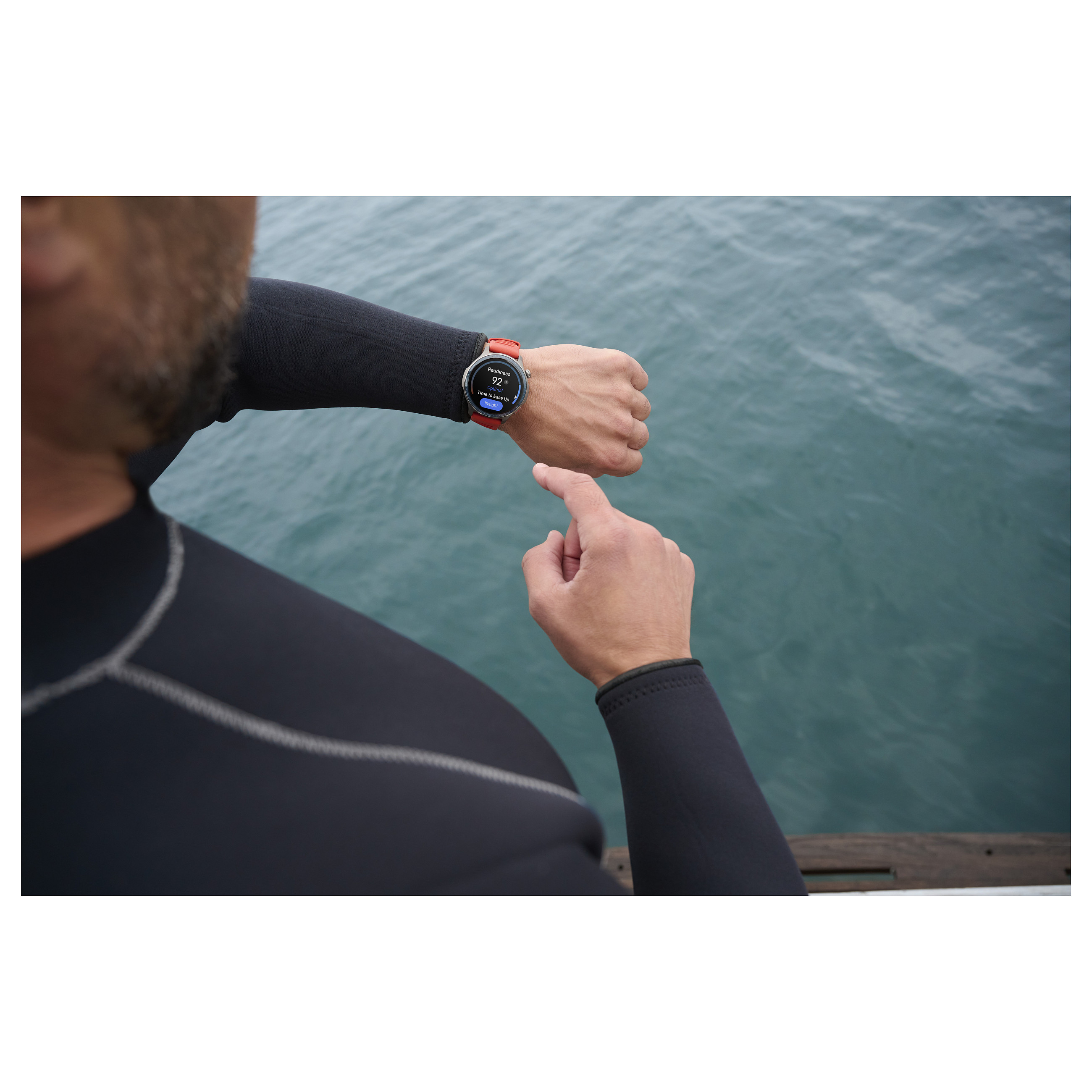 Pametni sat AMAZFIT BALANCE 2 NFC, Black Leather/RED Silicon-19