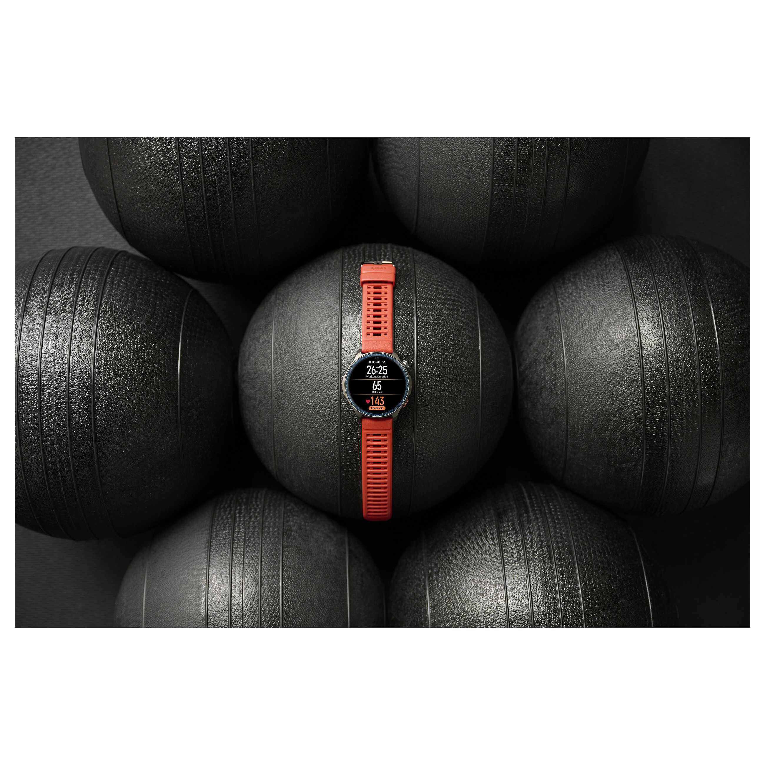 Pametni sat AMAZFIT BALANCE 2 NFC, Black Leather/RED Silicon-20