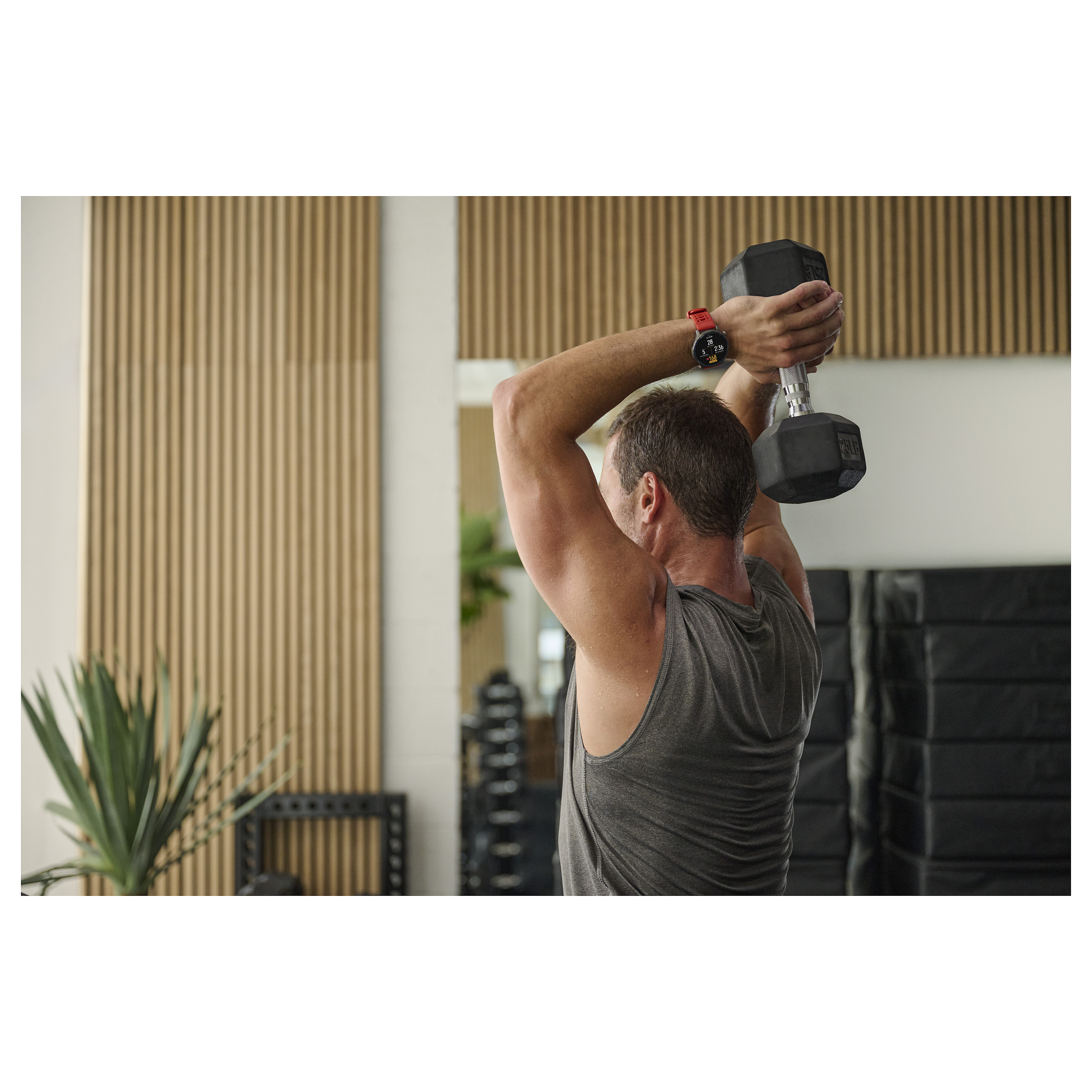 Pametni sat AMAZFIT BALANCE 2 NFC, Black Leather/RED Silicon-23