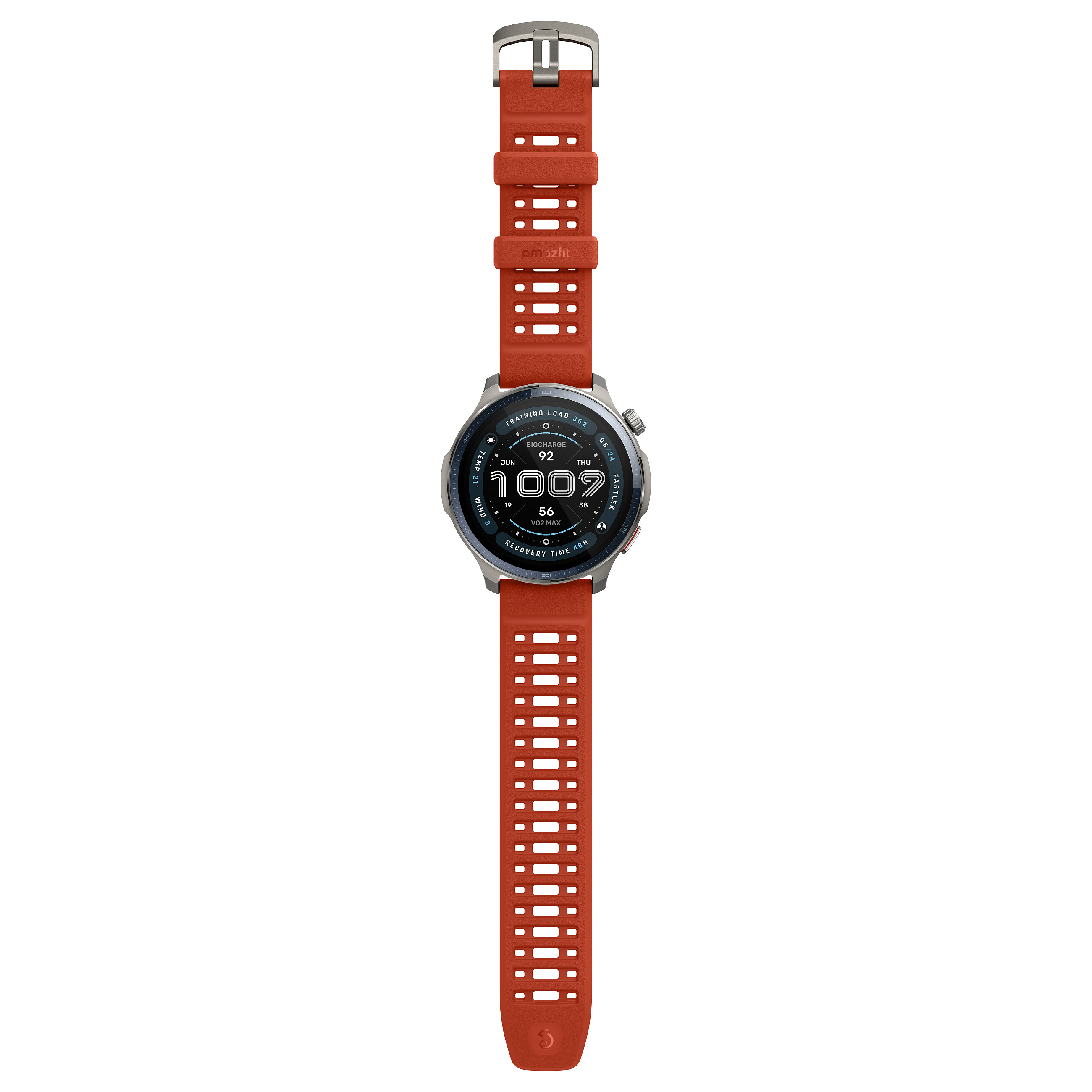 Pametni sat AMAZFIT BALANCE 2 NFC, Black Leather/RED Silicon-32