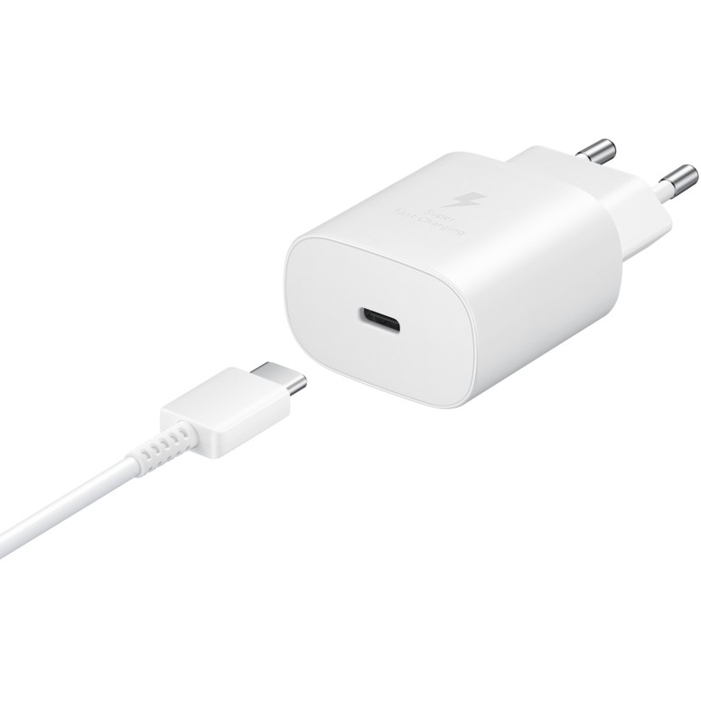 Kućni punjač SAMSUNG EP-TA800XWE, PD 25W, Type C-Type C kabel 1m, bijeli-4