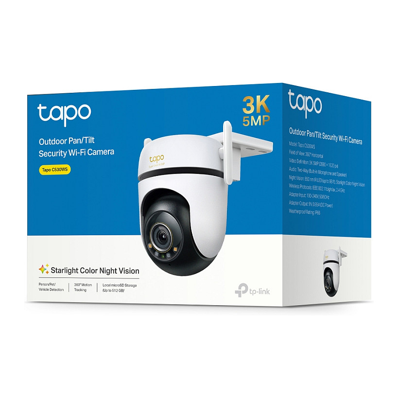 Kamera TP-LINK TAPO C530WS Outdoor Pan/Tilt sigurnosna Wi-Fi (3K 5MP, 2880x1620, 2.4 GHz)-25