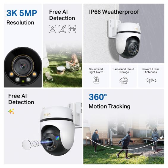 Kamera TP-LINK TAPO C530WS Outdoor Pan/Tilt sigurnosna Wi-Fi (3K 5MP, 2880x1620, 2.4 GHz)-43