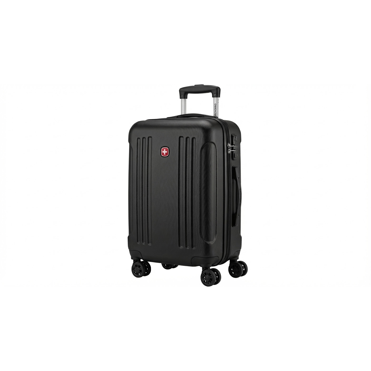 Kofer WENGER Amplix Carry-On za ručnu prtljagu, odvojeni utor za prijenosnike do 16", crni