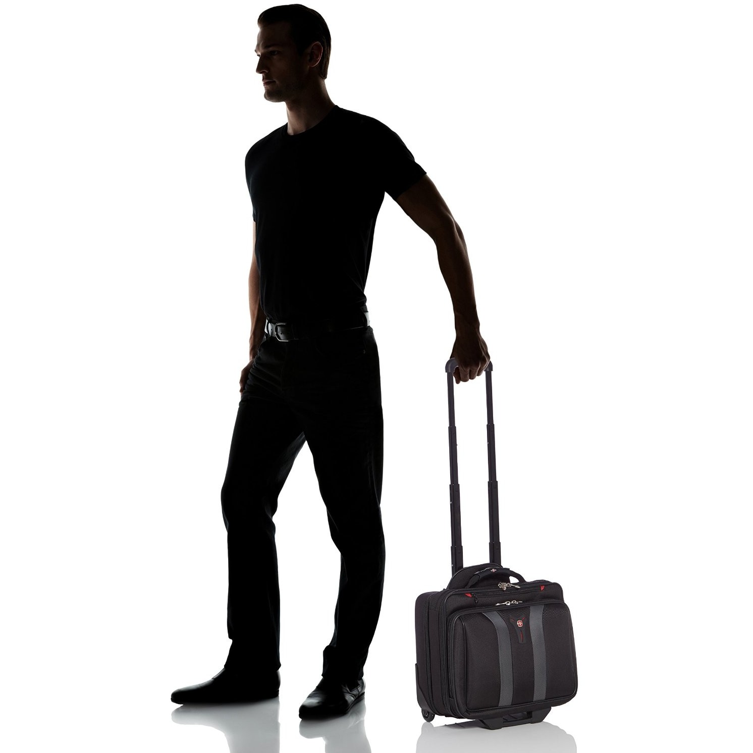 Wenger torba Granada Wheeled sa kotačićima za prijenosnike do 17", crna-5