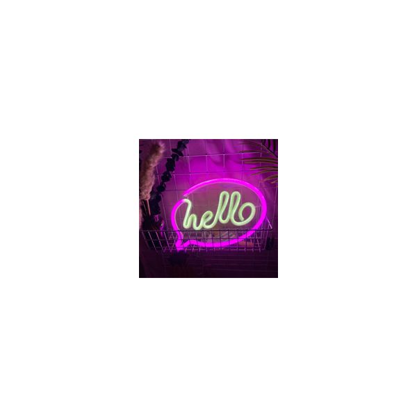 NEON LED svjetiljka "Hello" FM-NL41-4