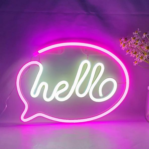 NEON LED svjetiljka "Hello" FM-NL41-3