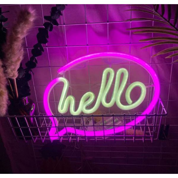 NEON LED svjetiljka "Hello" FM-NL41-0