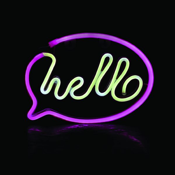 NEON LED svjetiljka "Hello" FM-NL41-1