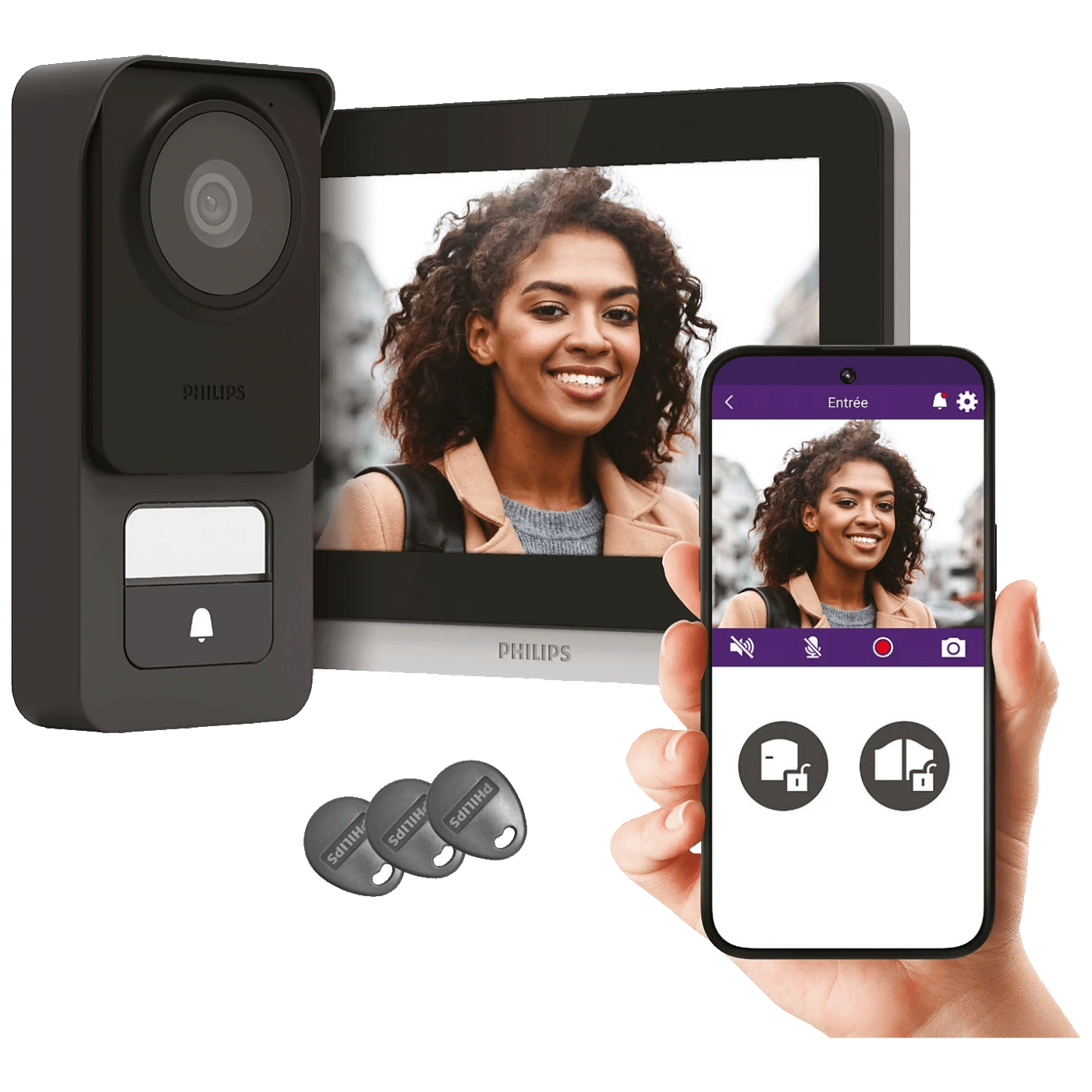 Philips Video interfon7", set, WelcomeEye Connect 3-0