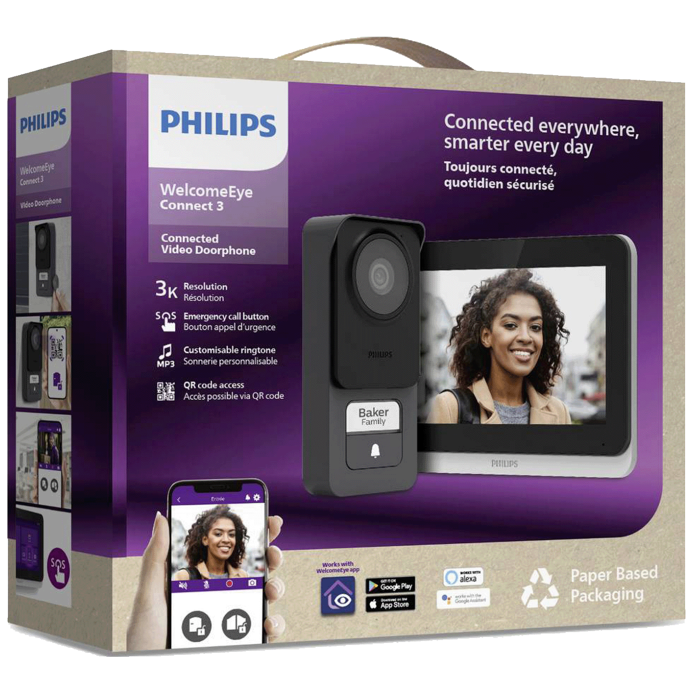 Philips Video interfon7", set, WelcomeEye Connect 3-5
