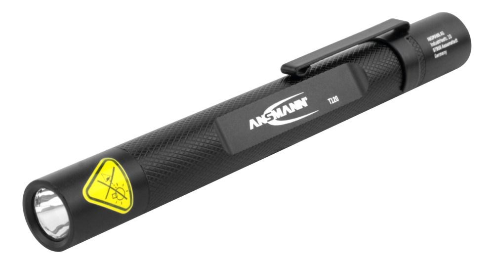 Džepna LED svjetiljka ANSMANN Future T120 (130 lm, domet 75 m, IP54, 2 x AAA, crna boja)-3