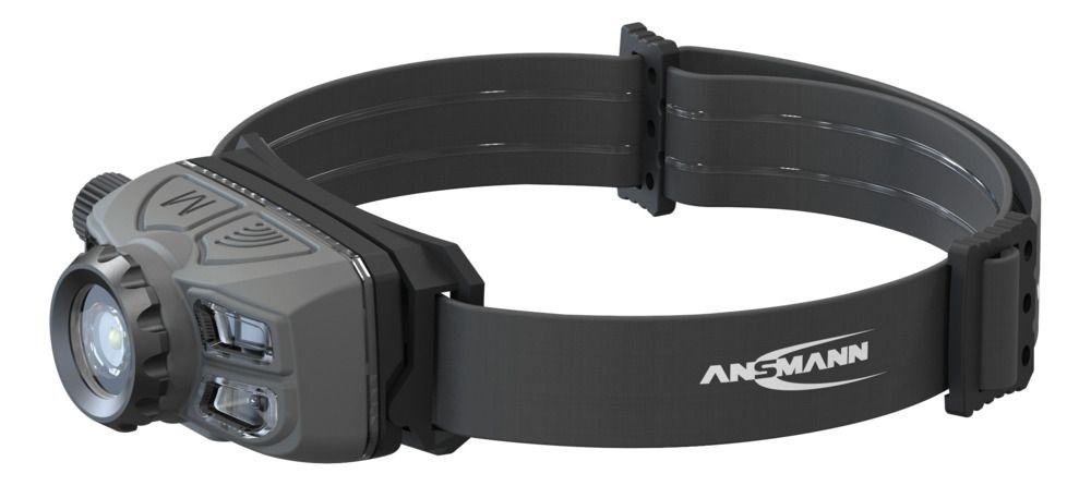 Svjetiljka Ansmann HD450FRS (LED, crna, siva, na traci za glavu)-0