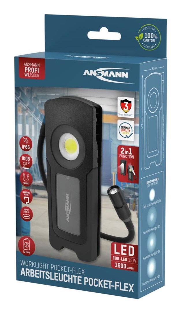 Radna svjetiljka ANSMANN WL1500R Pocket Flex-1
