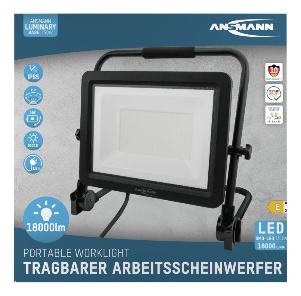 Reflektor Ansmann FL150W-AC (LED, 150 W, crna boja)-3