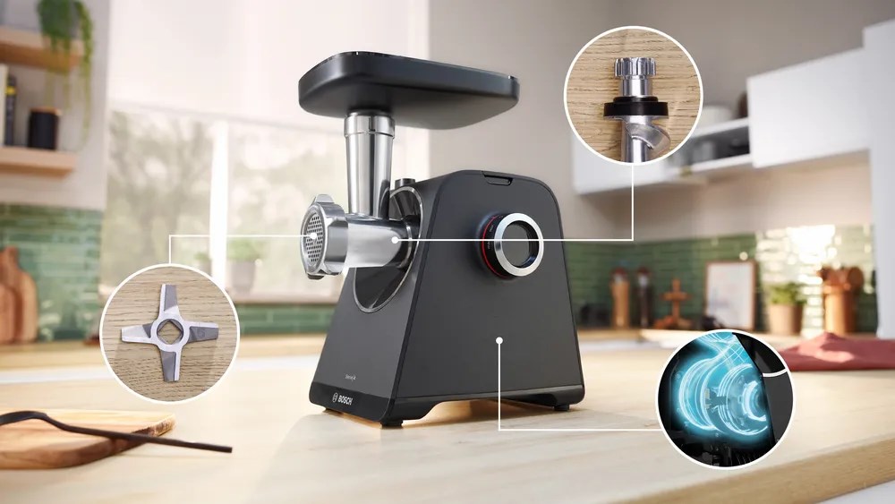 Bosch Food Mincer MFWS430B Black Number of speeds 2 Throughput (kg/min) 2.5-2