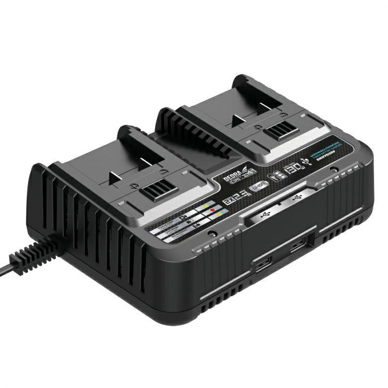DEDRA DUAL CHARGER 18V 2x2.3A-0