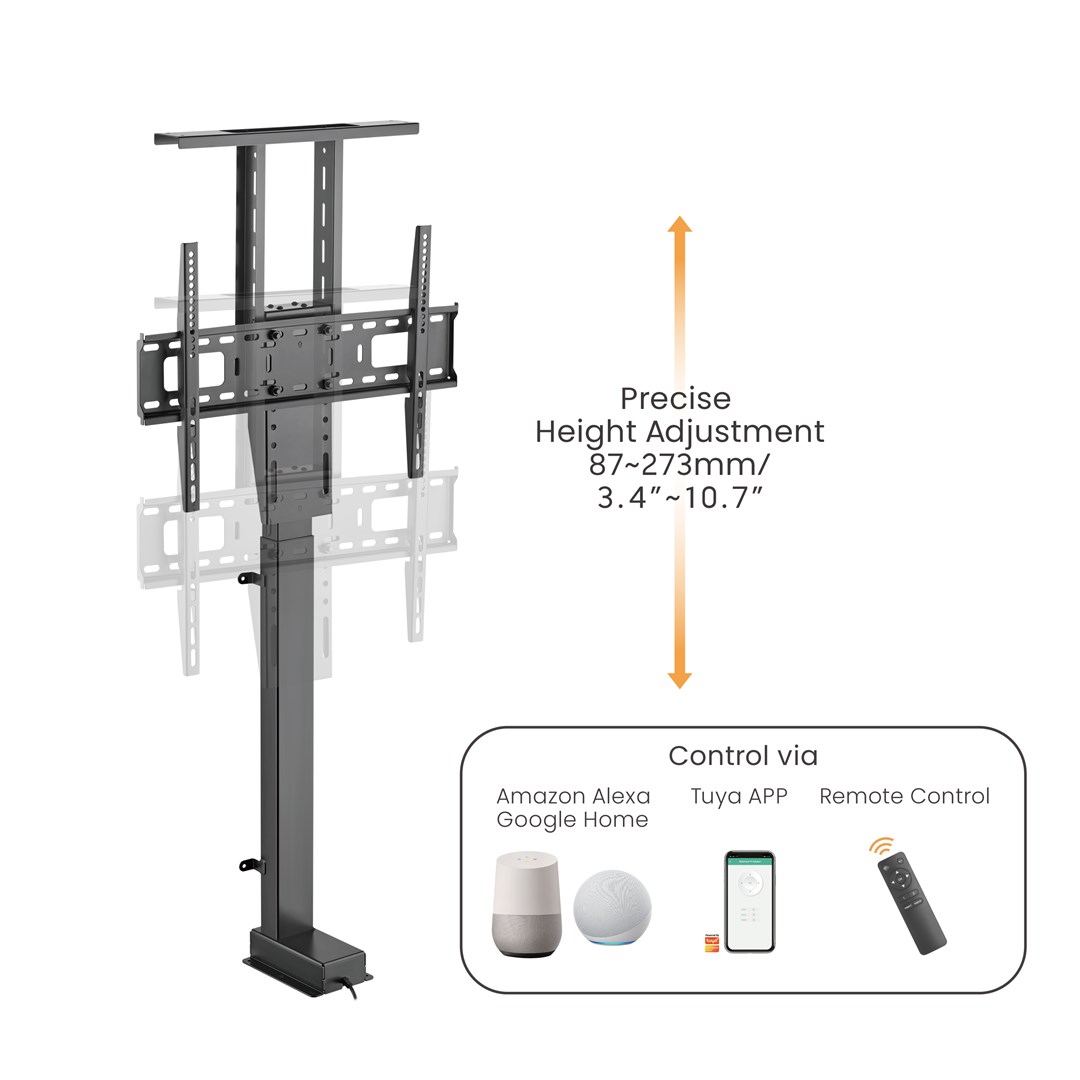 TV LIFT MACLEAN MC-866T Smart Motorized Electric 37''-80'' (60kg, VESA, TUYA, Alexa, Google Home)-5