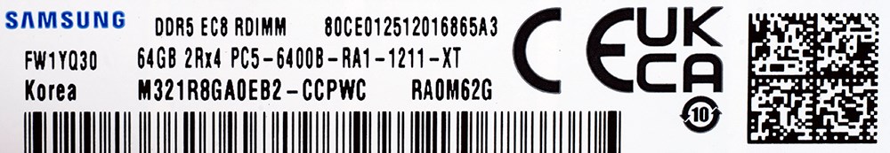 RAM SAMSUNG M321R8GA0EB2-CCP (64 GB, 1 x 64 GB, DDR5, ECC)-1