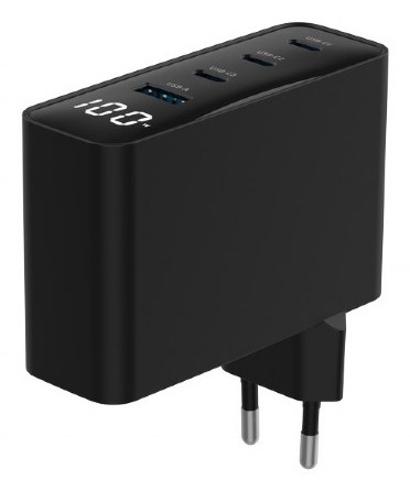 Punjač za mobilne uređaje GEMBIRD TA-UC-PDQC100LCD-01-BK (brzo punjenje, unutarnja upotreba, crna)-2