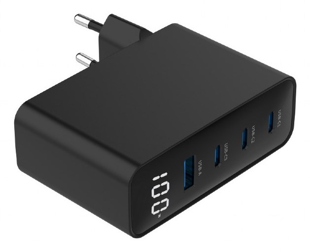Punjač za mobilne uređaje GEMBIRD TA-UC-PDQC100LCD-01-BK (brzo punjenje, unutarnja upotreba, crna)-3