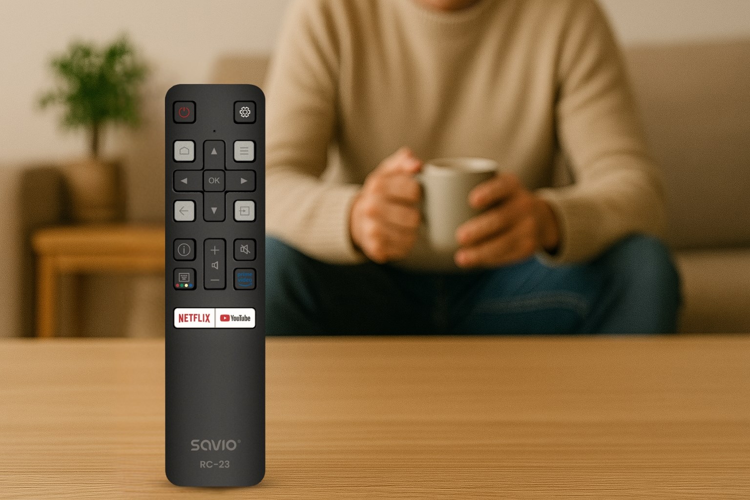 Daljinski upravljač SAVIO RC-23 zamjenski za TCL TV-10