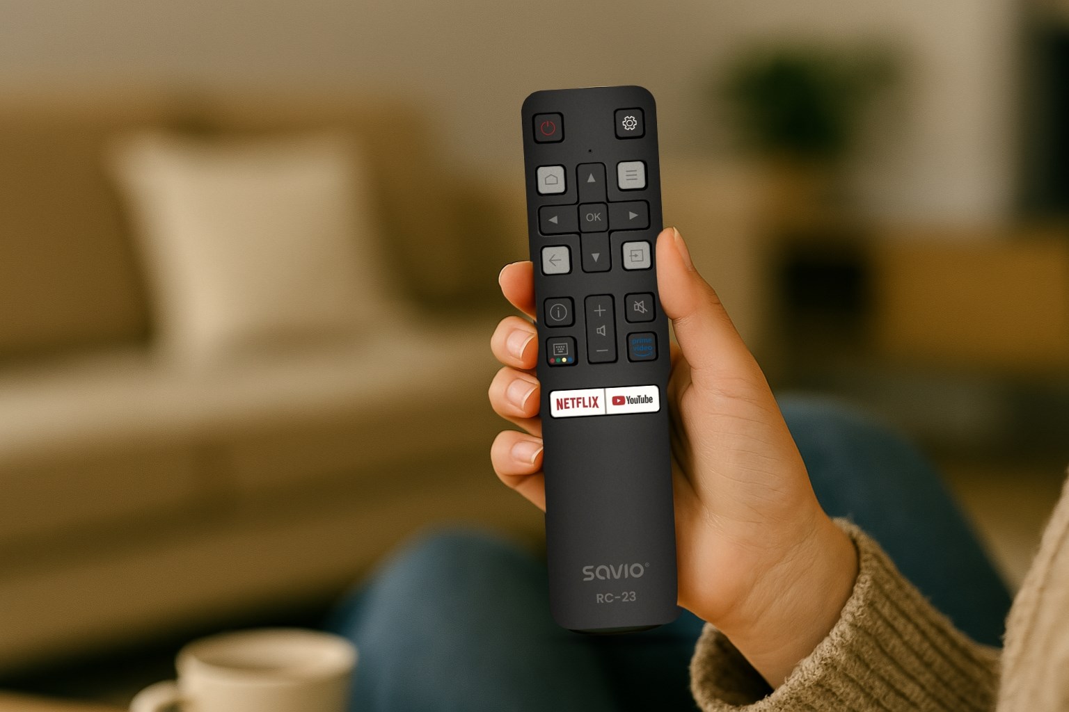 Daljinski upravljač SAVIO RC-23 zamjenski za TCL TV-8