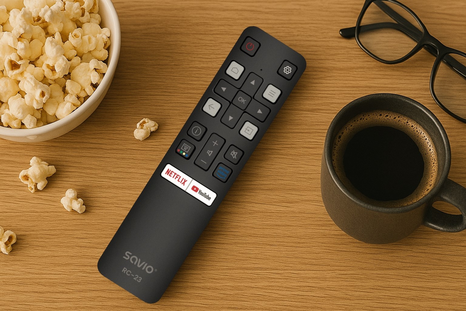 Daljinski upravljač SAVIO RC-23 zamjenski za TCL TV-9
