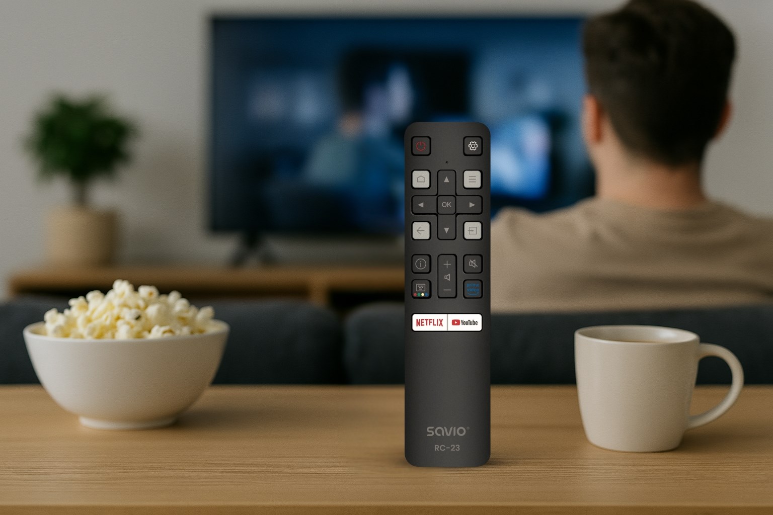 Daljinski upravljač SAVIO RC-23 zamjenski za TCL TV-5