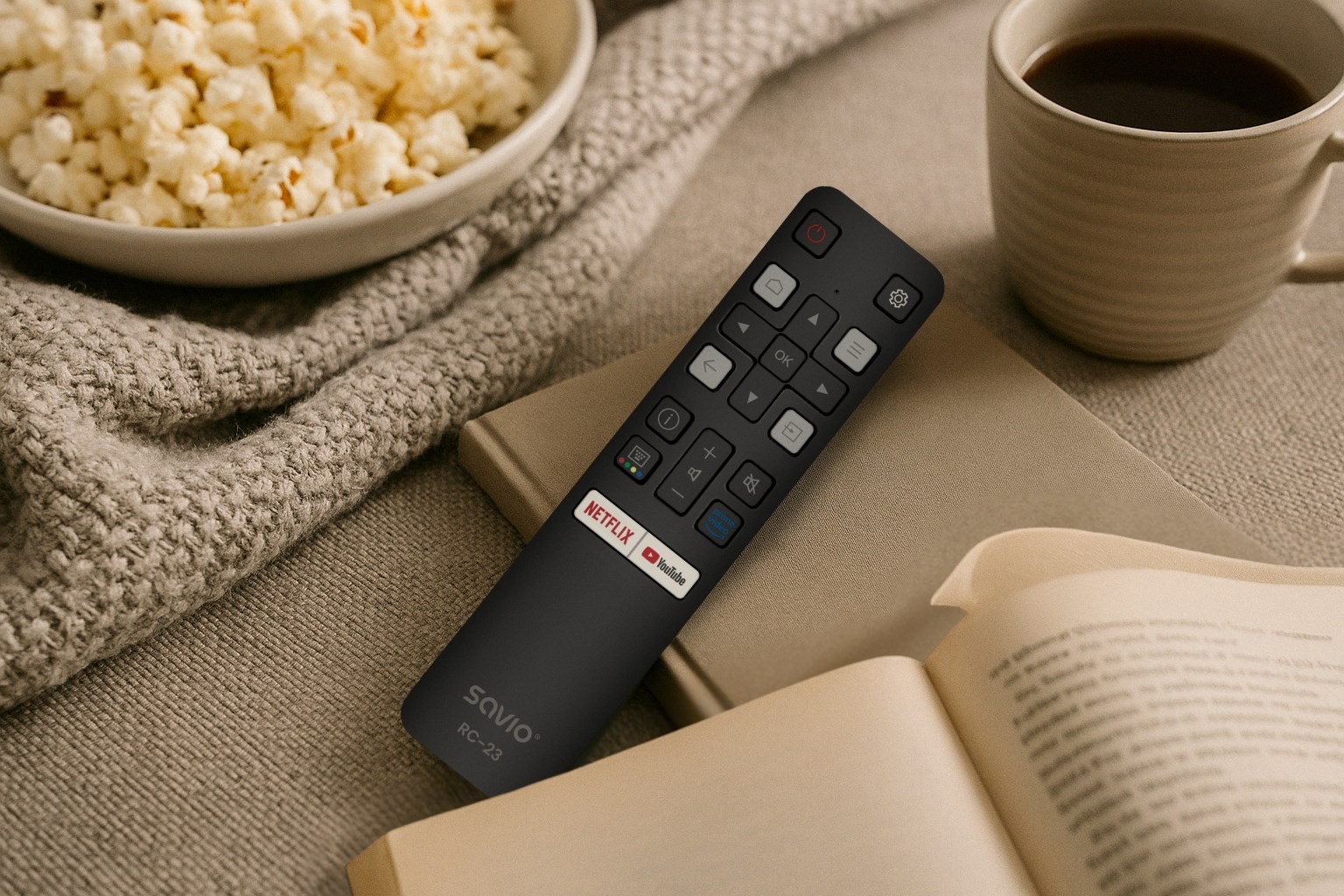 Daljinski upravljač SAVIO RC-23 zamjenski za TCL TV-7