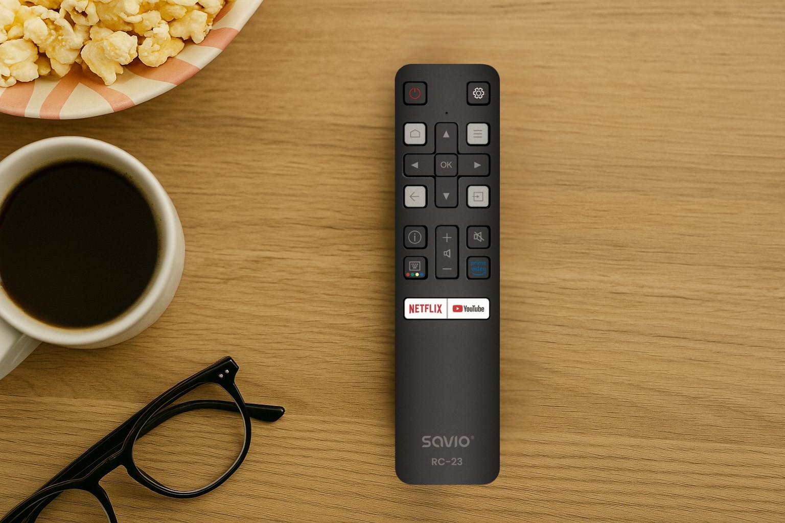 Daljinski upravljač SAVIO RC-23 zamjenski za TCL TV-6