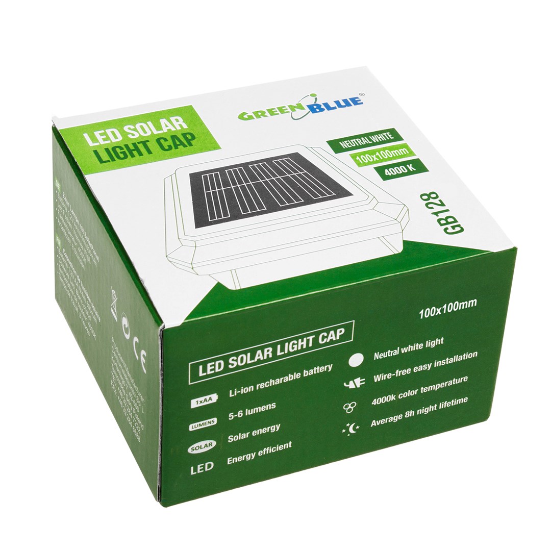 Solarna lampa za ogradu GreenBlue GB128 LED (100*100, sa senzorom za sumrak)-2