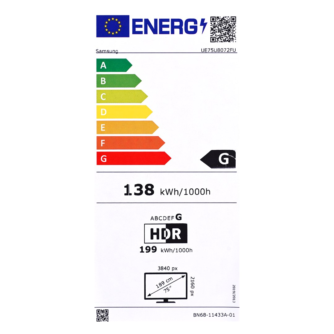 TV SAMSUNG UE75U8072FU (190.5 cm, 4K Ultra HD, Smart TV, Wi-Fi)-1