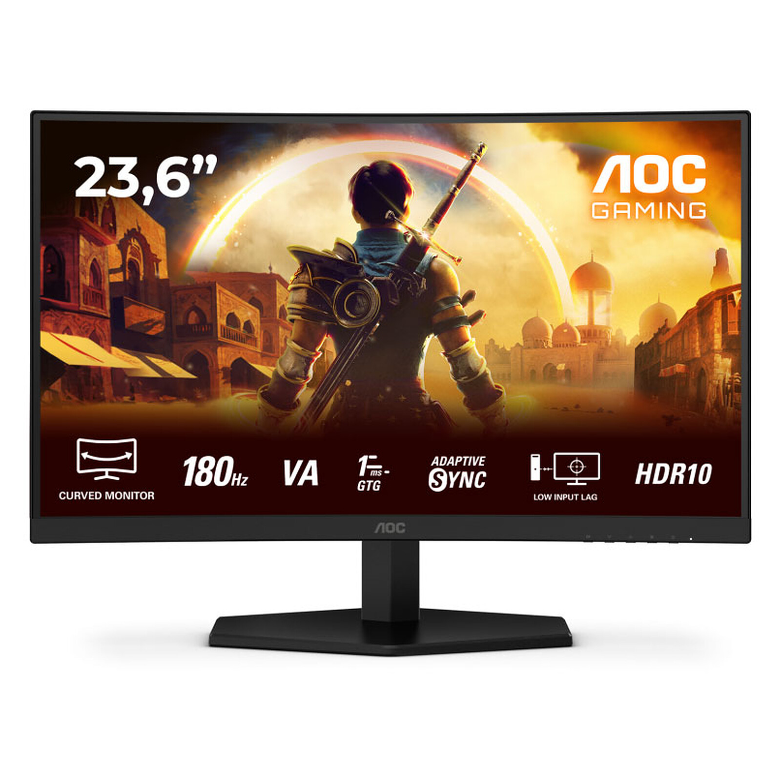 Monitor AOC G4 C24G42E (23.6", 1920 x 1080, Full HD, LED, Crna, Crvena)-11