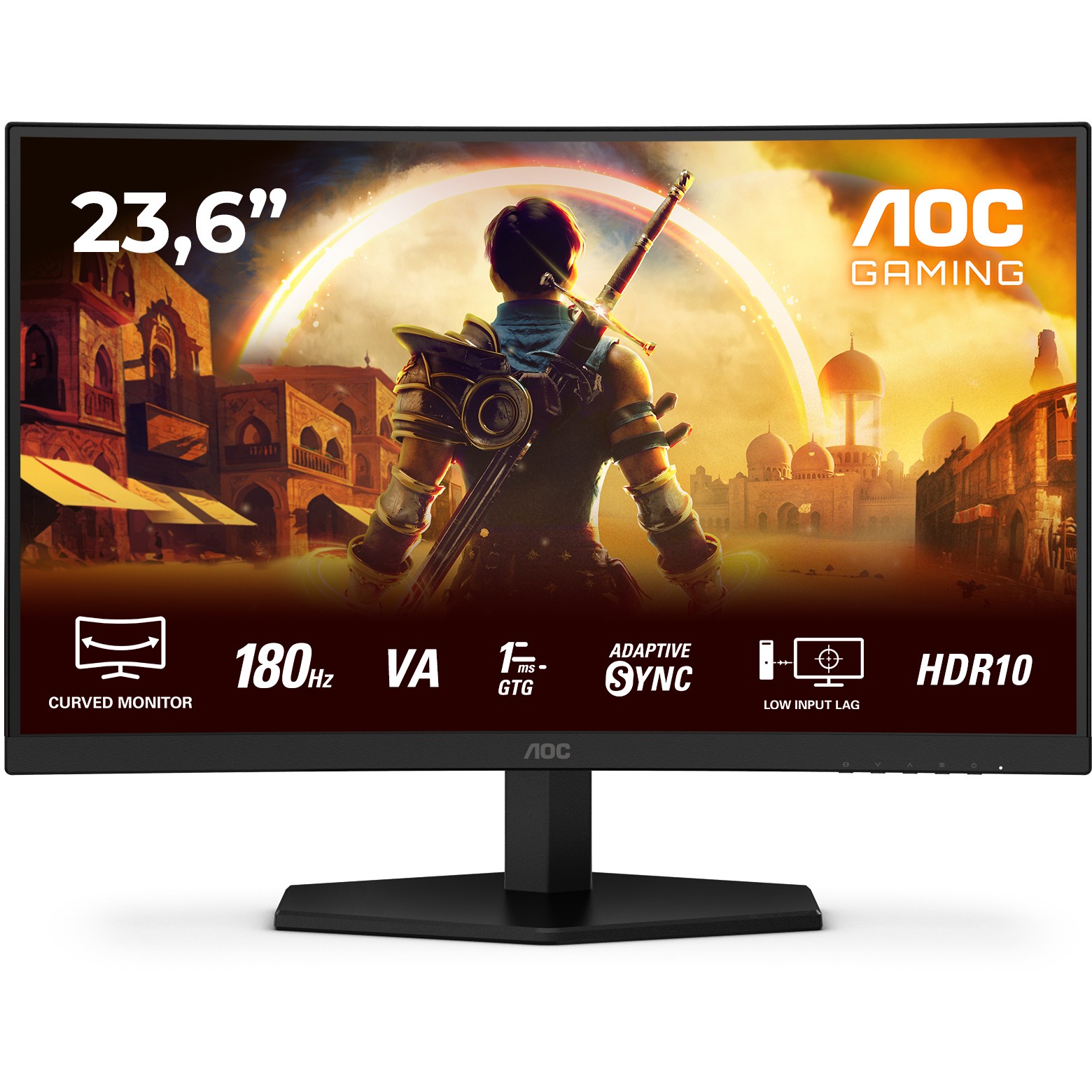 Monitor AOC G4 C24G42E (23.6", 1920 x 1080, Full HD, LED, Crna, Crvena)-0