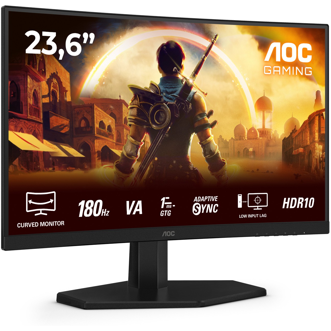 Monitor AOC G4 C24G42E (23.6", 1920 x 1080, Full HD, LED, Crna, Crvena)-1