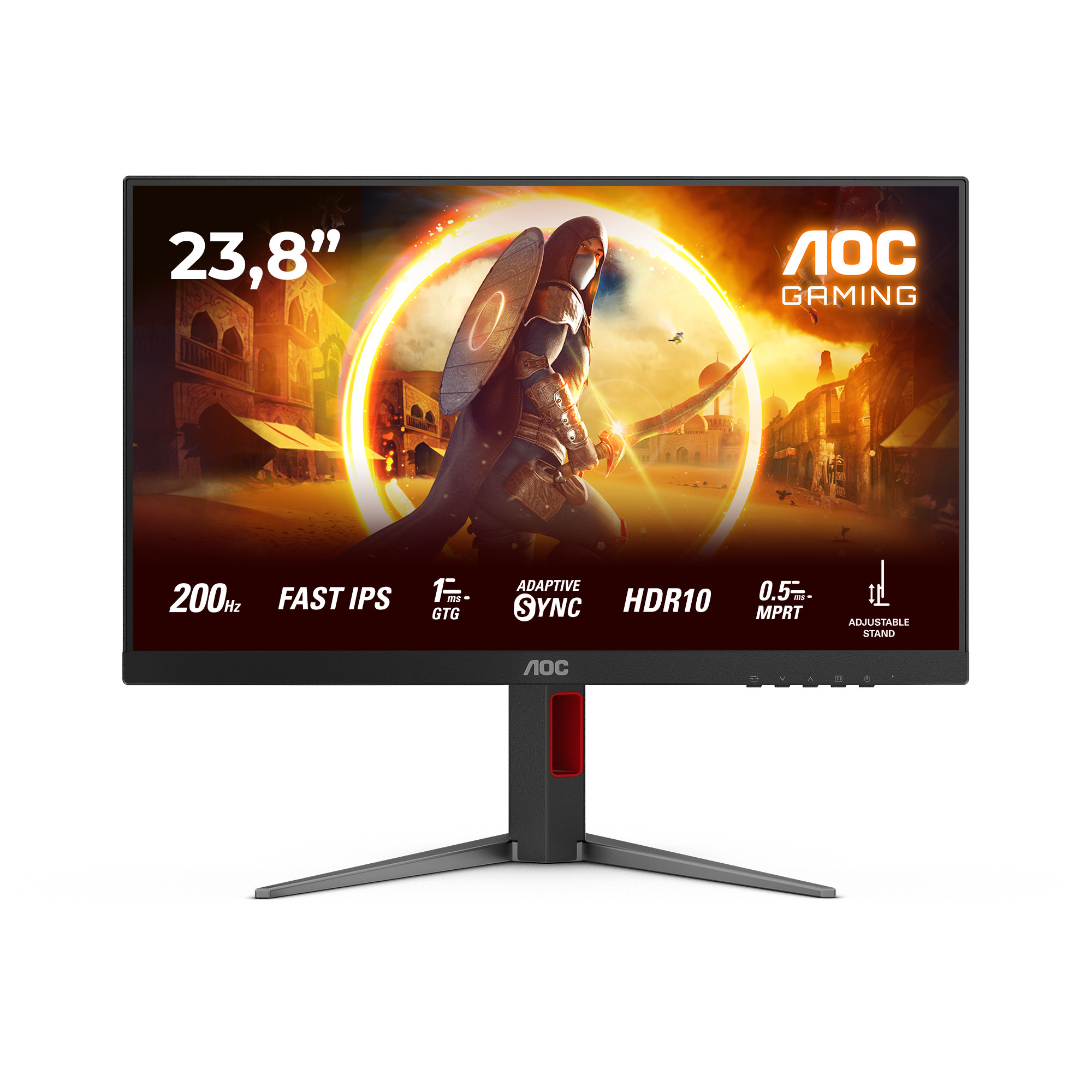 Monitor AOC G4 24G4HA (23.8", 1920 x 1080, Full HD, LED, Crna, Crvena)-1