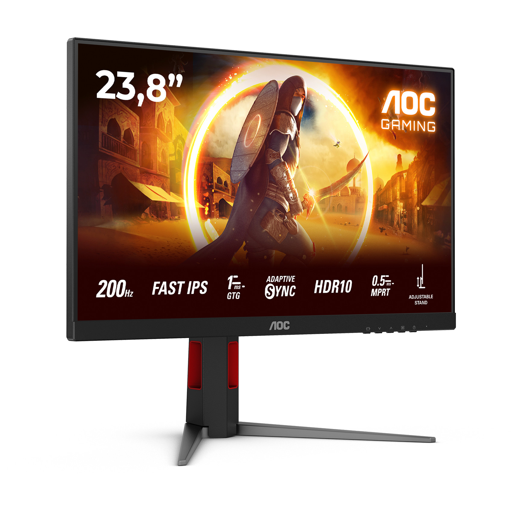 Monitor AOC G4 24G4HA (23.8", 1920 x 1080, Full HD, LED, Crna, Crvena)-2