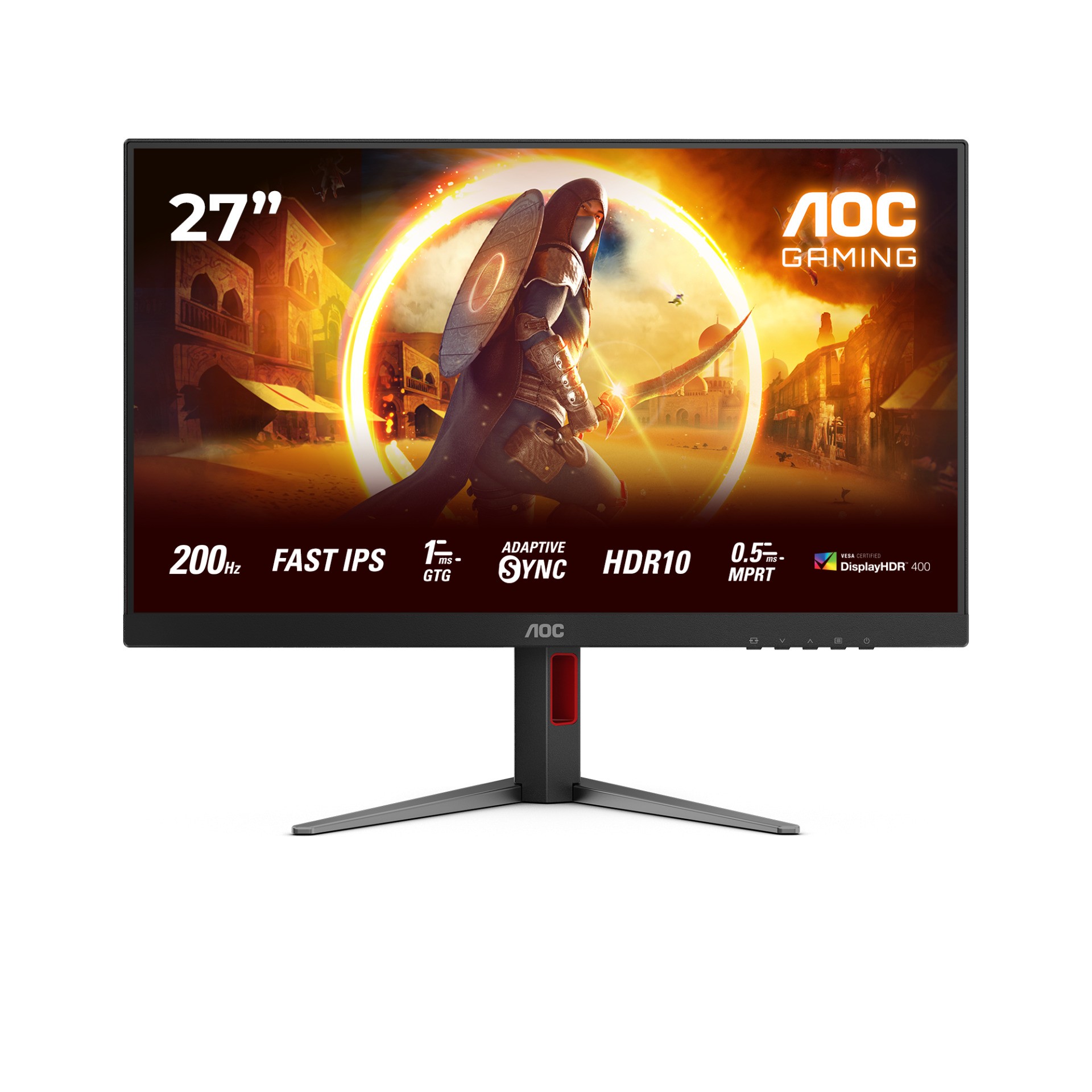 Monitor AOC 27G4HA (27", 1920 x 1080, Full HD, LED, Crna, Crvena)