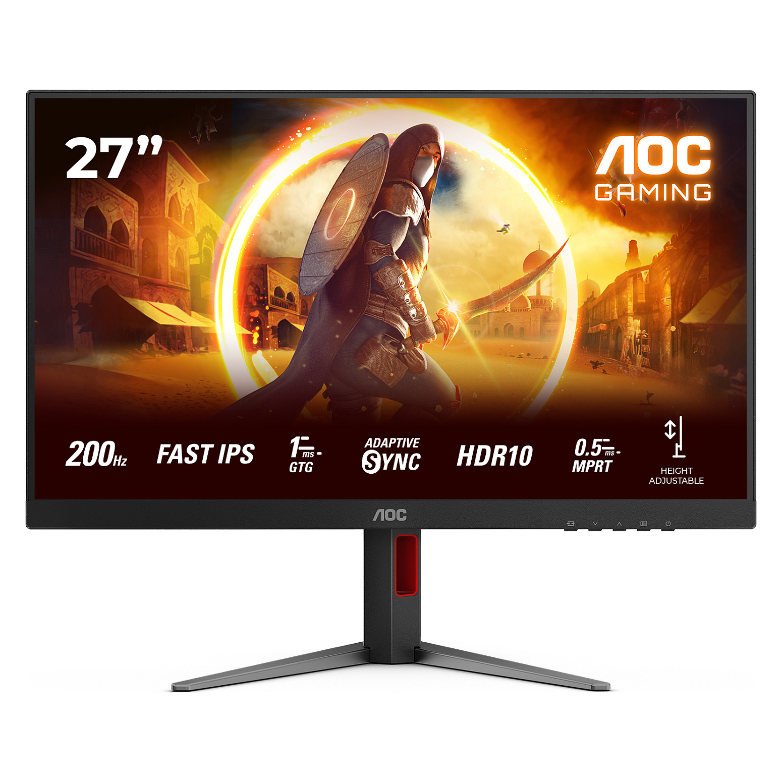 Monitor AOC 27G4HA (27", 1920 x 1080, Full HD, LED, Crna, Crvena)-0