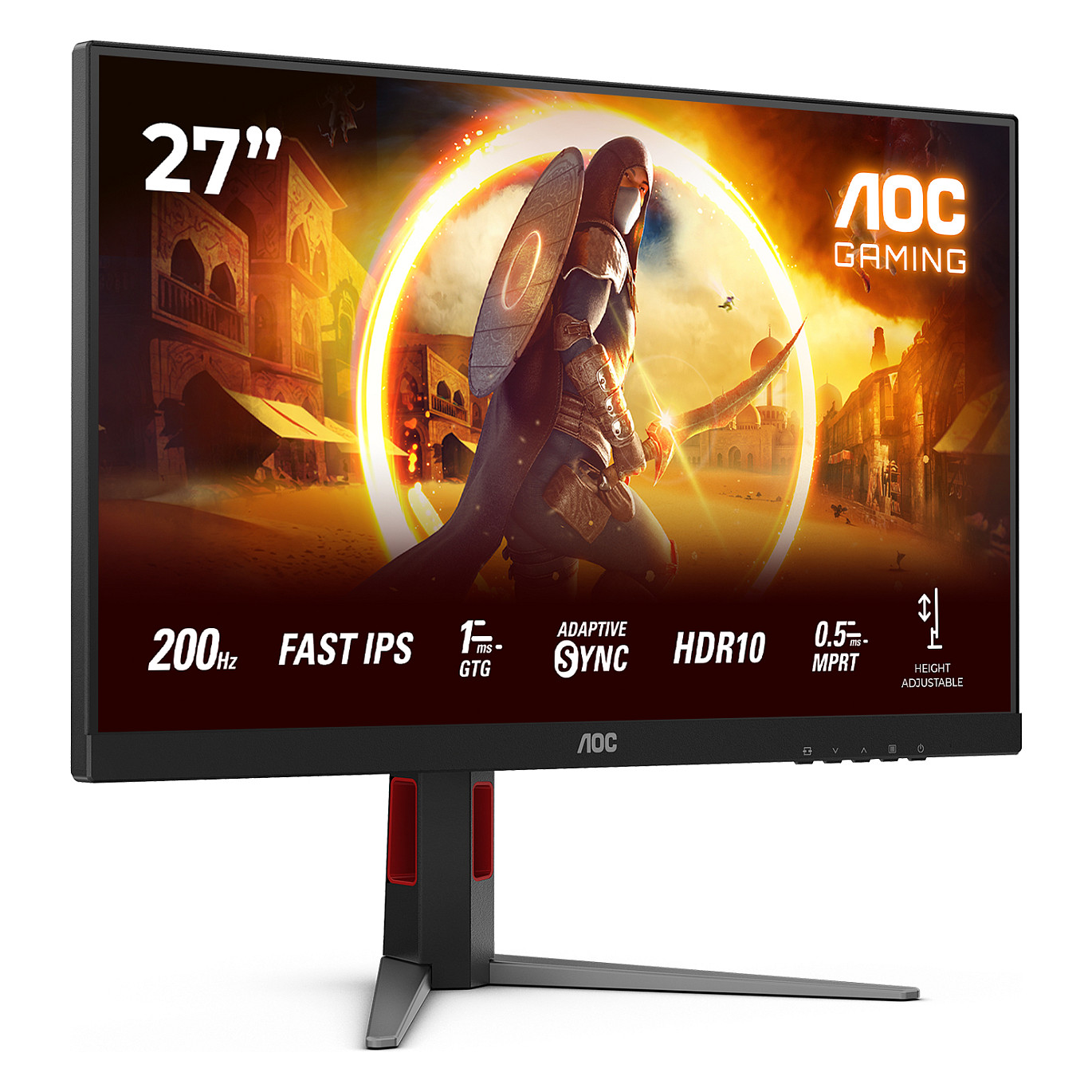 Monitor AOC 27G4HA (27", 1920 x 1080, Full HD, LED, Crna, Crvena)-2