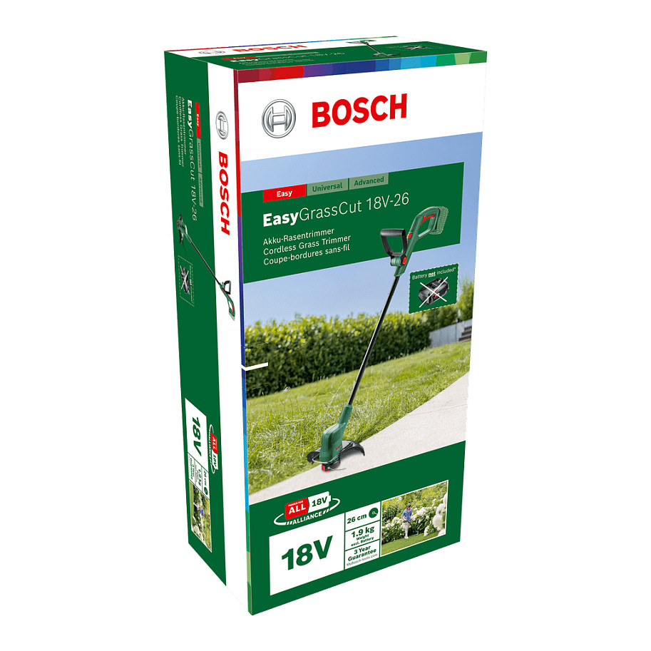 Trimer za travu BOSCH EasyGrassCut 18V-26 (Baterija, 26 cm, Crna, Zelena)-6