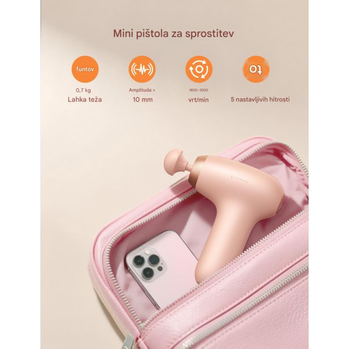 Masažna pištola TAOTRONICS model TAOTRONICS Masažna mini pištola roza-8
