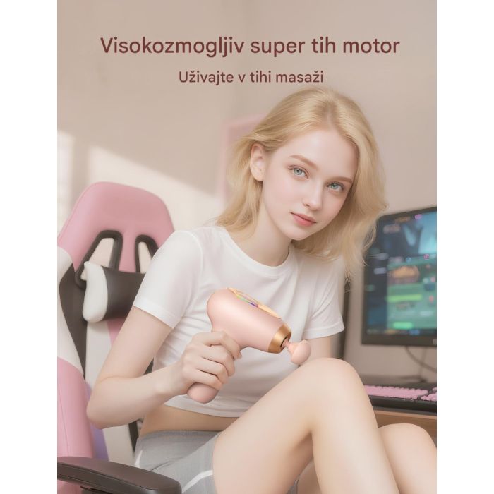 Masažna pištola TAOTRONICS model TAOTRONICS Masažna mini pištola roza-3