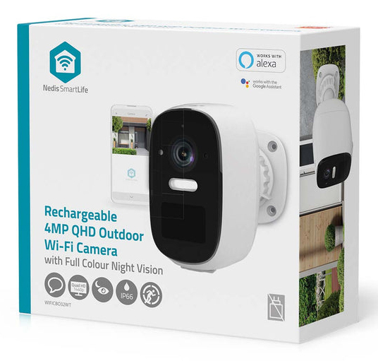 Vanjska nadzorna kamera NEDIS SmartLife WIFICO20CWT (Full HD, IP66, Wi-Fi, noćno snimanje)-6