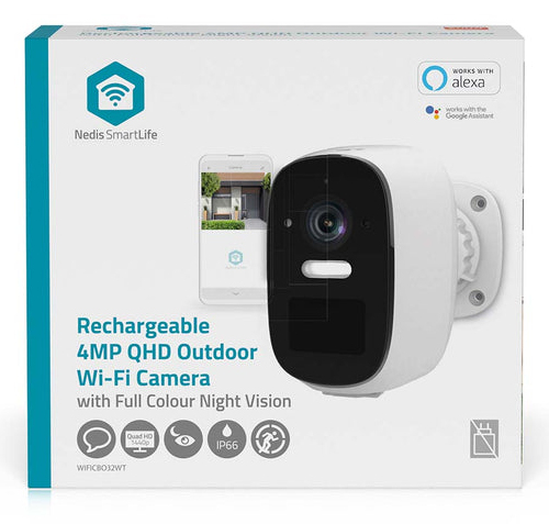 Vanjska nadzorna kamera NEDIS SmartLife WIFICO20CWT (Full HD, IP66, Wi-Fi, noćno snimanje)-5