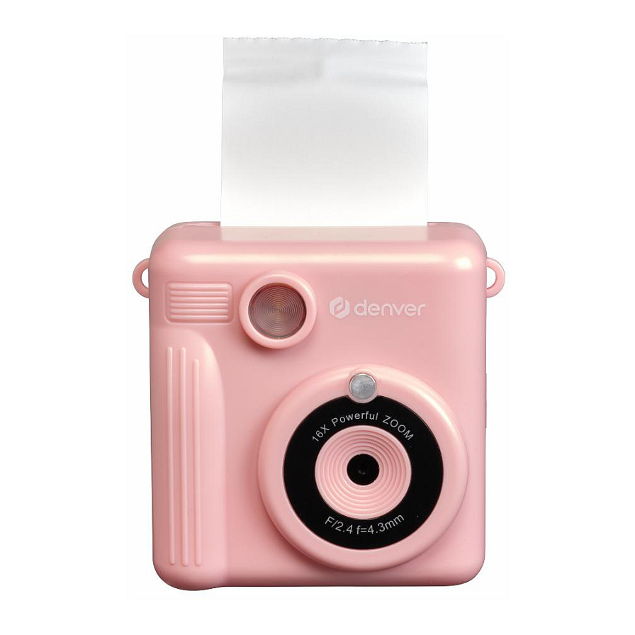 Dječji fotoaparat DENVER KPC-1363RO Rose (2.4" LCD, 48 MP, 1080p video, instant ispis)-2