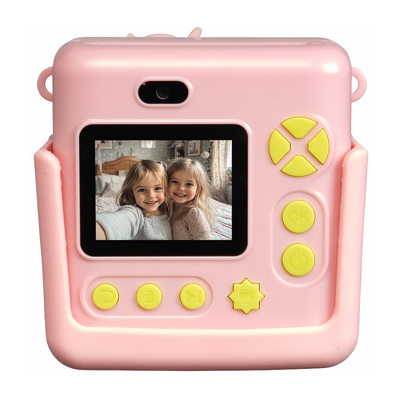 Dječji fotoaparat DENVER KPC-1363RO Rose (2.4" LCD, 48 MP, 1080p video, instant ispis)-3